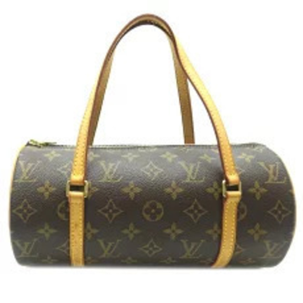 Louis Vuitton Papillon Handbag Monogram Ebene Brown